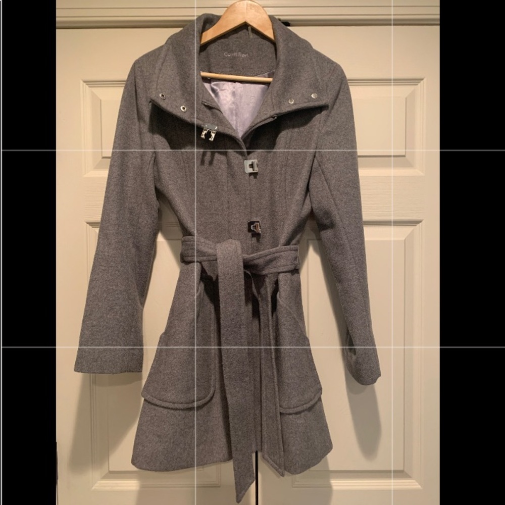 Calvin Klein gray wool jacket